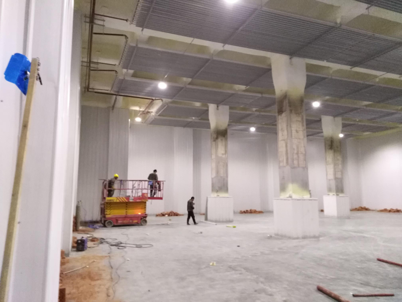 湖南口味王滄水鋪基地冷庫保溫工程
